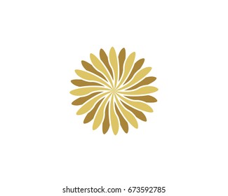 Abstract flower ornament logo X
