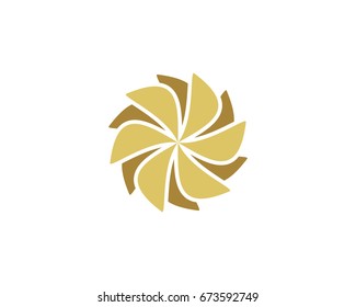 Abstract flower ornament logo XIII