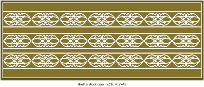 abstract flower ornament seamless pattern design vector yellow gold color