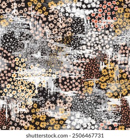 abstract flower patchwork pattern textures background