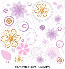 abstract flower pattern