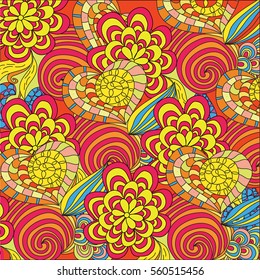 Abstract flower pattern