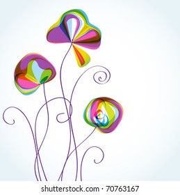 Abstract flower pattern