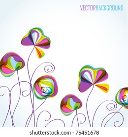 Abstract flower pattern