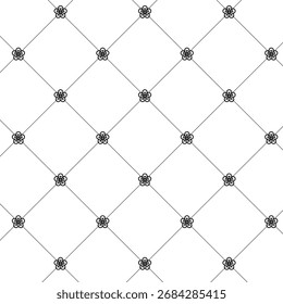 Fundo abstrato do padrão da flor, padrão geométrico sem emenda, padrão geométrico da grade