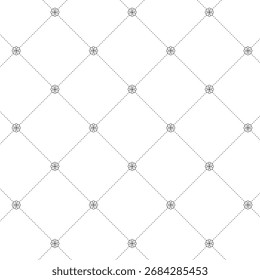 Abstract flower pattern background, Geometric seamless pattern, Geometric grid pattern