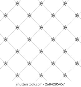 Fundo abstrato do padrão da flor, padrão geométrico sem emenda, padrão geométrico da grade