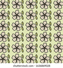 abstract flower pattern background vector