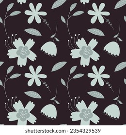 Abstract flower pattern background. Vector illustration.