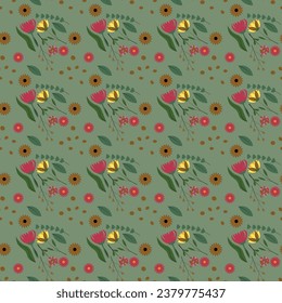 Abstract flower pattern background. Vector illustration. Abstract background.