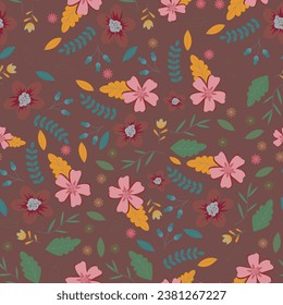 Abstract flower pattern background.  Vector illustration. Abstract background.