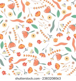 Abstract flower pattern background. Vector illustration. Abstract background.
