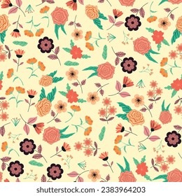 Abstract flower pattern background. Vector illustration. Abstract background.
