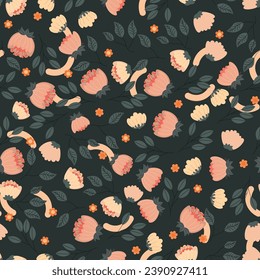 Abstract flower pattern background.  Vector illustration. Abstract background.