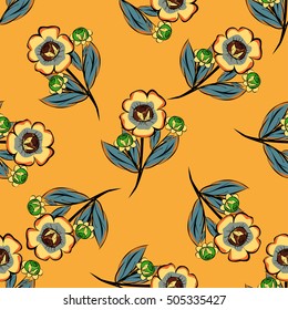 Abstract Flower pattern background. Vector texture Floral backgrounds.