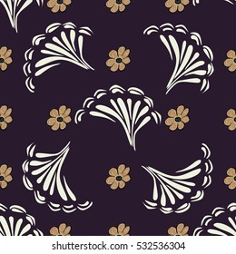 Abstract flower pattern background. Vector texture Floral seamless backgrounds.