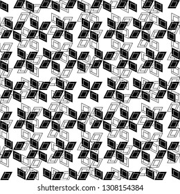 Abstract flower pattern. Can be used for wallpaper, pattern fills, textile, web page background, surface textures, Image for advertising booklets, banners.