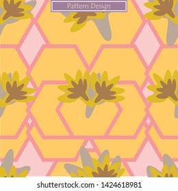 Abstract flower pattern design on black background.Use for wallpaper, template, banner, cover, fabric