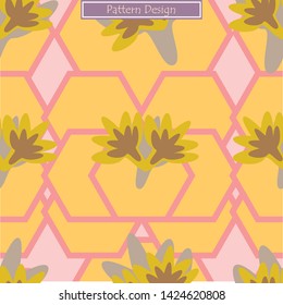 Abstract flower pattern design on bright background.Use for wallpaper, template, banner, cover, fabric