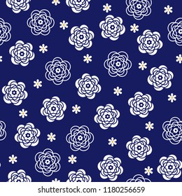 Abstract flower pattern.
I designed a flower abstractly,
This painting continues repeatedly seamlessly,
