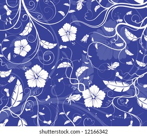 Abstract flower pattern, element for design, vector illustration