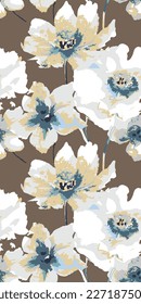 abstract flower pattern for fabric textile and home decoration