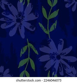 Abstract flower pattern. Floral seamless pattern
