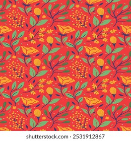 abstract flower pattern in illustrator