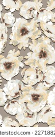 abstract flower pattern image for fabric textile and wall decor