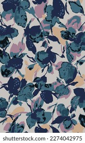 abstract flower pattern image for fabric textile