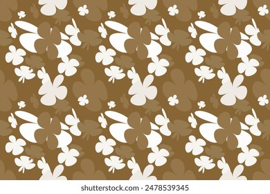 Abstract Flower Pattern Little Floral Liberty Seamless Texture Background. Spring, Summer Romantic Blossom Flower Garden Seamless Pattern for Your Designs
