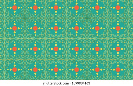 Abstract Flower Pattern with Many Kinds and Colors. Vector Illustration. EPS 10