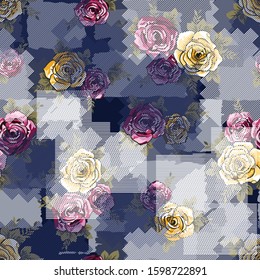 abstract flower pattern on background textures