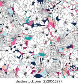abstrato padrão da flor no plano de fundo