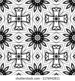 Abstract flower pattern paper for scrapbook. Vector illustration.