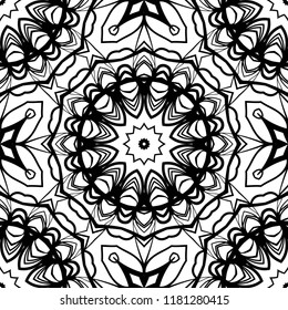 Abstract flower pattern paper for scrapbook. Vector illustration.