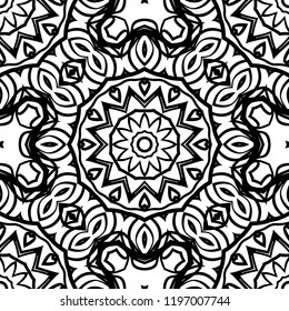 Abstract flower pattern paper for scrapbook. Vector illustration.