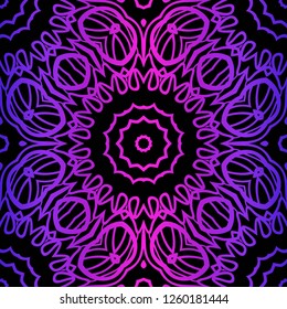 Abstract flower pattern paper for scrapbook. Vector illustration.