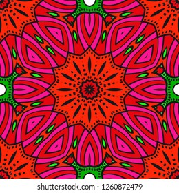 Abstract flower pattern paper for scrapbook. Vector illustration.