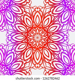 Abstract flower pattern paper for scrapbook. Vector illustration.
