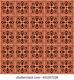 Abstract flower pattern pink and brown background, website,  Invitation cards decoration
