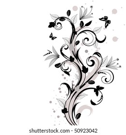 abstract flower pattern plant