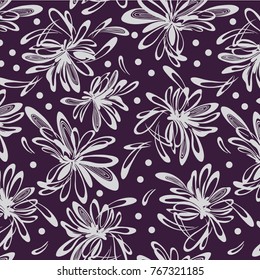 Abstract flower pattern print.