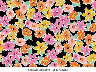 abstract flower pattern seamless. 
Stylish vector design for fabric, wallpaper, wrapping, background.