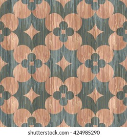 Abstract flower pattern seamless vector background tile