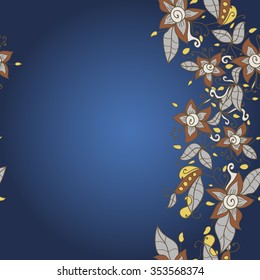 abstract flower pattern.  Vector seamless texture