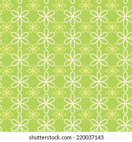 Abstract flower pattern wallpaper. Vector illustration. Seamless background.