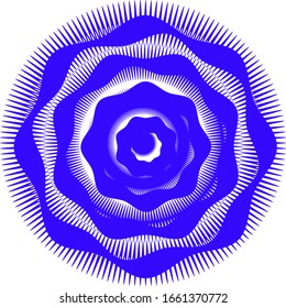 Abstract flower patterns radiate retro vector images