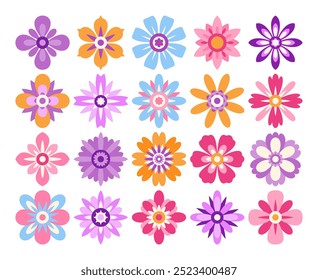 Abstract Flower Petals Collection Illustration