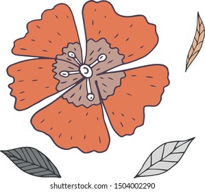 Abstract flower for poster, postcard, print